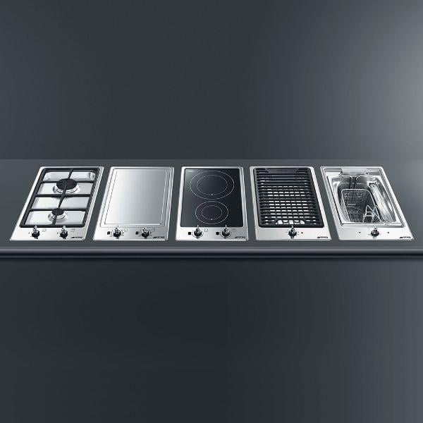 Different stainless steel cooktop models